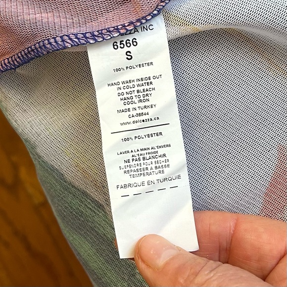 Simply Art Delcezza pattered zipper blouse, Size S - Picture 8 of 9